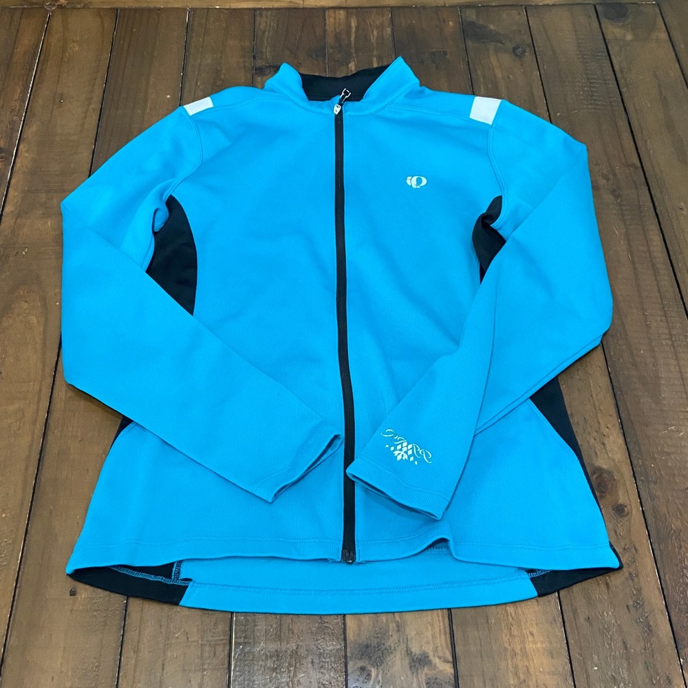 Pearl Izumi SELECT Womens Blue Long Sleeve Full Zip Cycling Jersey Large
